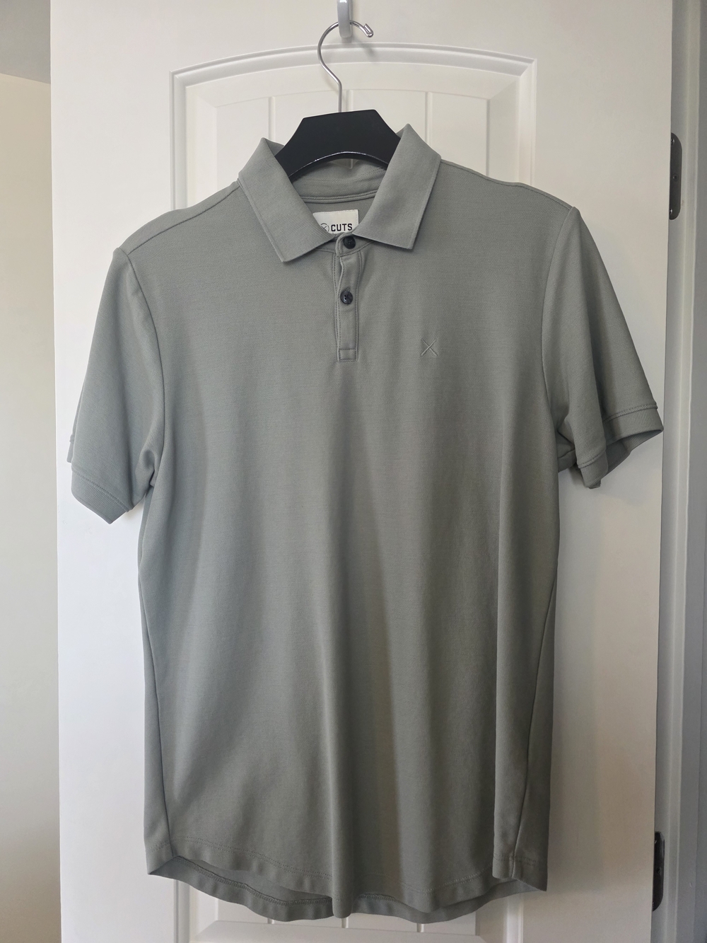 Cuts Clothing Men's Prestige Polo Curve Hem 100% Pima Cotton Shirt